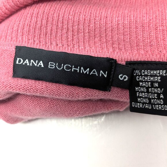 Cashmere Sleeveless Turtleneck Sweater Womans Small Light Salmon Pink Buchman - Picture 8 of 13